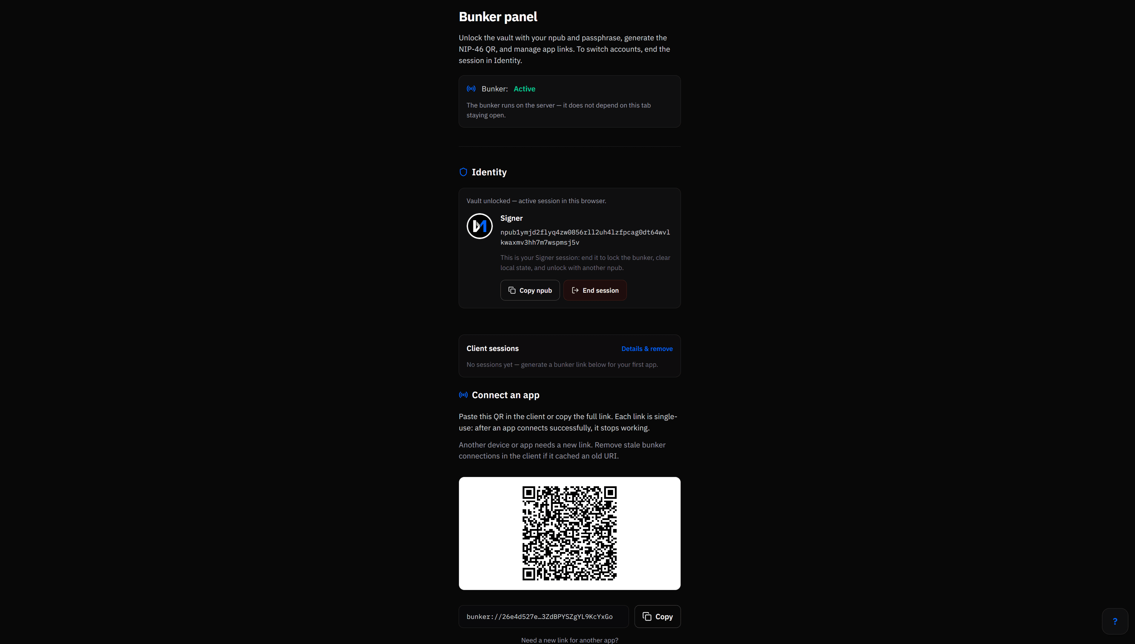 BitMacro Signer — bunker NIP-46 de assinatura remota